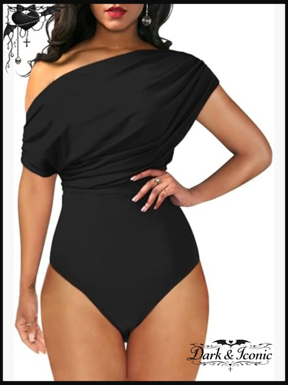 Off Shoulder Sleeveless Bodycon Bodysuit Top - Sexy & Versatile